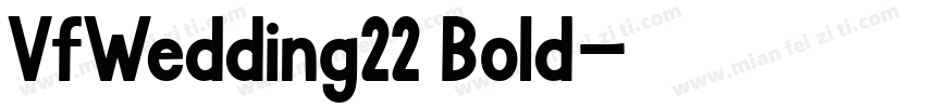 VfWedding22 Bold字体转换
